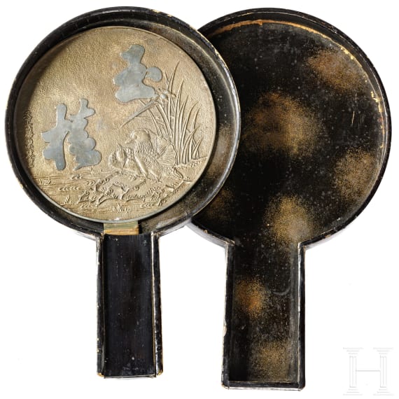 Bronzespiegel, Japan, sp&auml;te Edo-Periode