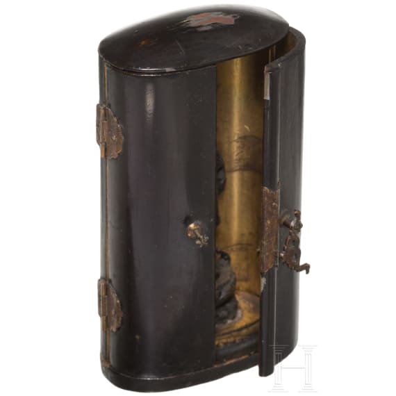 A Japanese Zushi (travel cabinet), late Edo period