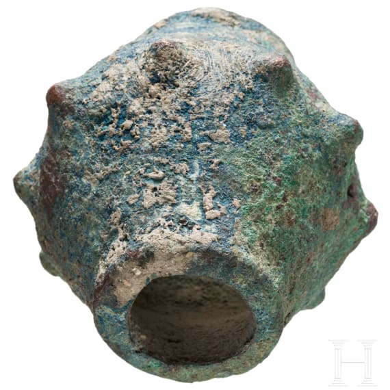 A Western Iranian bronze mace head, Luristan, 2nd millennium B.C.