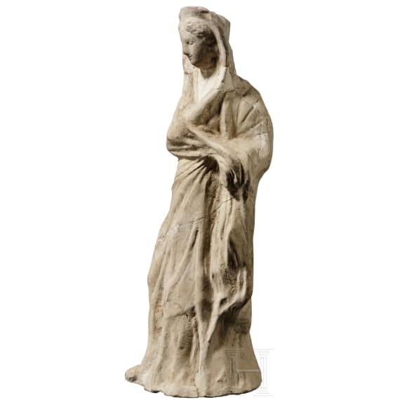 A Hellenistic terracotta figure, Magna Graecia, 2nd century B.C.