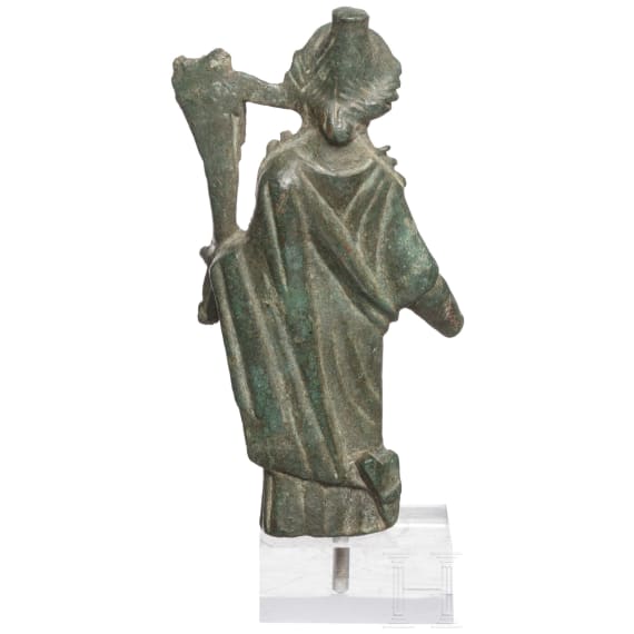 A Roman bronze statuette of Ceres, 2nd - 3rd century