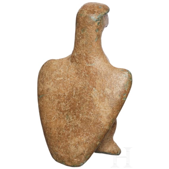 Stilvolle bronzene Adlerminiatur, r&ouml;misch, 2. - 3. Jhdt.