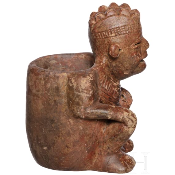 A Colombian figural vessel, Calima Culture, circa 300 B.C. - 1500 A.D.
