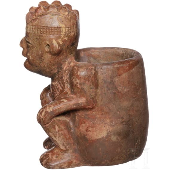 A Colombian figural vessel, Calima Culture, circa 300 B.C. - 1500 A.D.