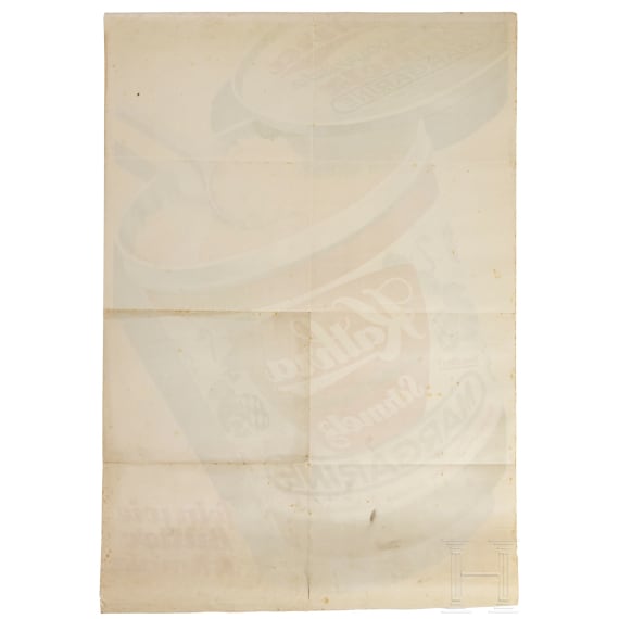 Willi Engelhardt - Plakat "Kathra - die echte bayerische Schmelzmargarine, fein wie Butterschmalz", Kathreiner in M&uuml;nchen