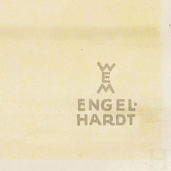 Willi Engelhardt - Werbeplakat "HA-S&Uuml;-RO - halbs&uuml;&szlig;er Rotwein", H. Scharff & Sohn, M&uuml;nchen/Landau