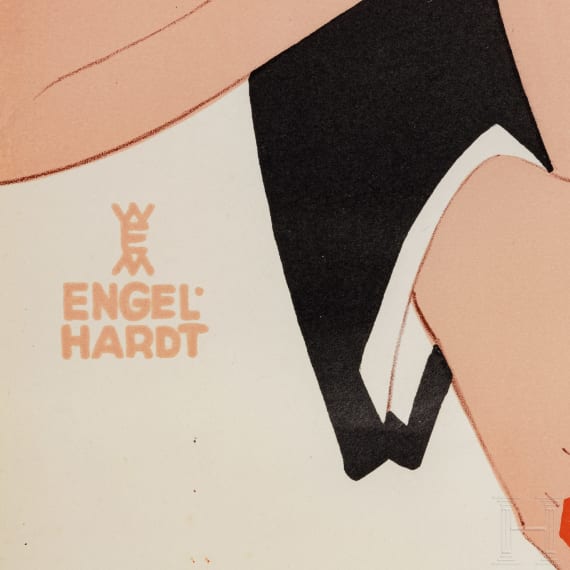 Willi Engelhardt - an advertising poster "Mary Steininger - Marienplatz - Das Tanzinstitut der guten Gesellschaft"