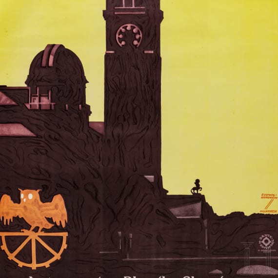 Ludwig Hohlwein - a poster "Deutsches Museum M&uuml;nchen", 1927
