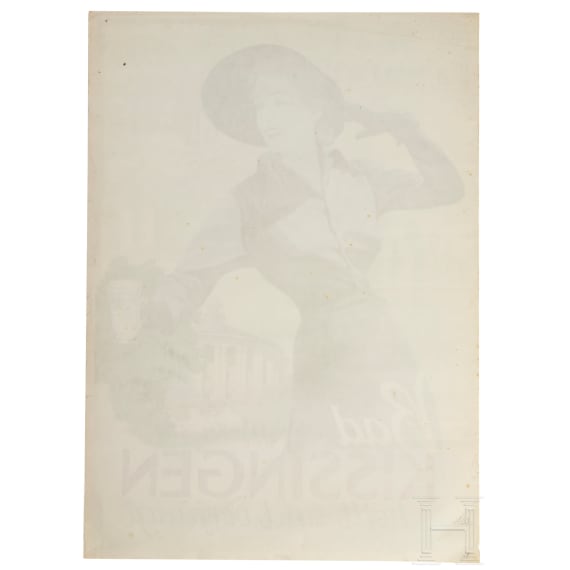 Willi Engelhardt - an advertising poster "Bad Kissingen - heilt und verj&uuml;ngt", 1936