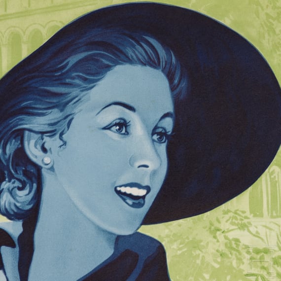 Willi Engelhardt - an advertising poster "Bad Kissingen - heilt und verj&uuml;ngt", 1936