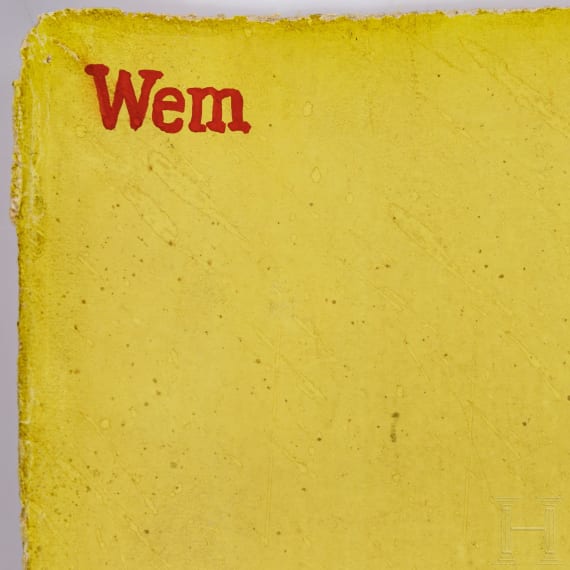 Willi Engelhardt - a poster draft for the "XI. Deutsches Saengerbundesfest Frankfurt am Main, 21.-24 Juli 1932"