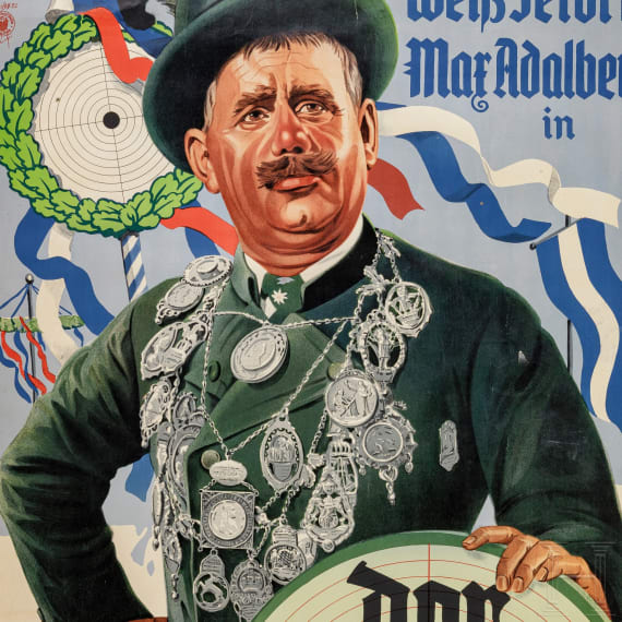 Willi Engelhardt - a movie poster for "Der Schuetzenkoenig", 1932