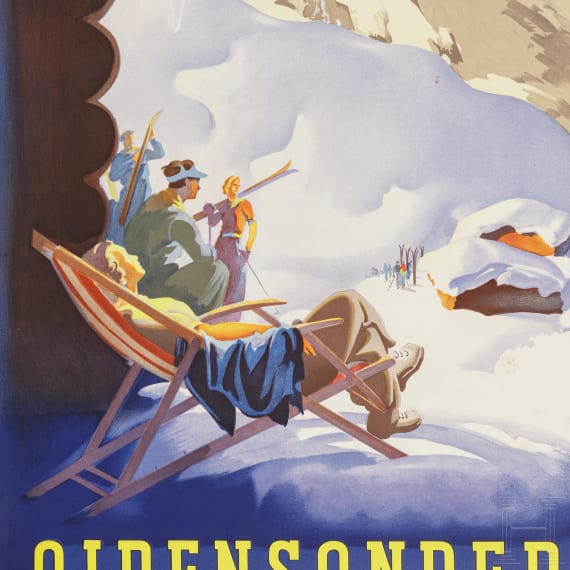 Otto Ottler - Plakat "DER Touristik - Alpensonderz&uuml;ge", 1950