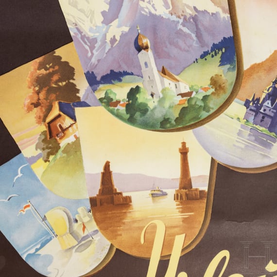 Otto Ottler - Plakat "DER Touristik - Urlaub mit dem Ferienexpress", 1950