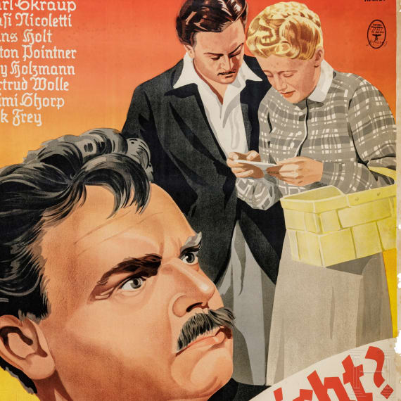 Willi Engelhardt - seltenes Filmplakat f&uuml;r "Das j&uuml;ngste Gericht", 1940