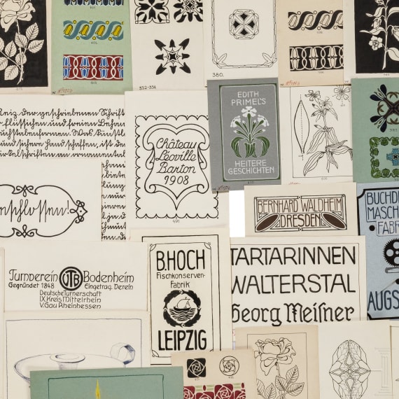 Willi Engelhardt - Studienarbeiten und signierte Klebe-Kompositionen, 1920er Jahre