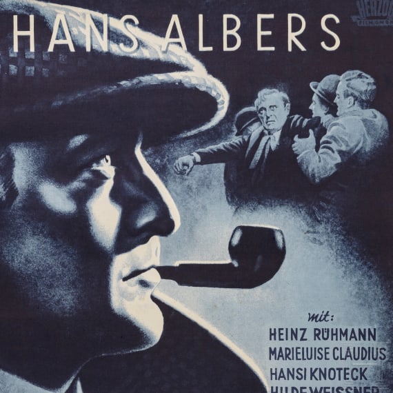 Willi Engelhardt - Filmplakat zu "Der Mann der Sherlock Holmes war" mit Hans Albers