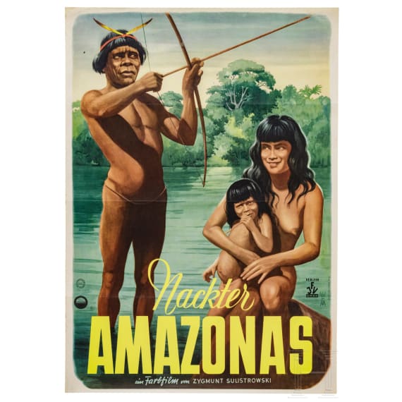 Willi Engelhardt - drei Filmplakate f&uuml;r "Himmel &uuml;ber den S&uuml;mpfen", "J&auml;gerblut" und "Nackter Amazonas", 1950er Jahre
