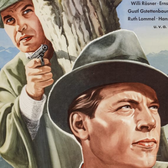 Willi Engelhardt - drei Filmplakate f&uuml;r "Himmel &uuml;ber den S&uuml;mpfen", "J&auml;gerblut" und "Nackter Amazonas", 1950er Jahre