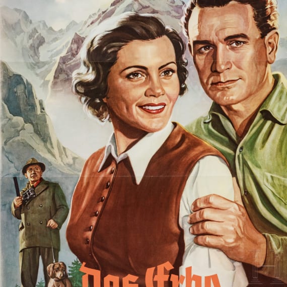 Willi Engelhardt - drei Filmplakate zu "Der Fischer vom Heiligensee", "Das Kreuz am J&auml;gersteig" und "Das Erbe vom Pruggerhof", 1950er