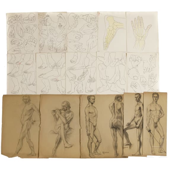 Willi Engelhardt - ca. 150 Akt- und Figurenstudien, 1920er Jahre
