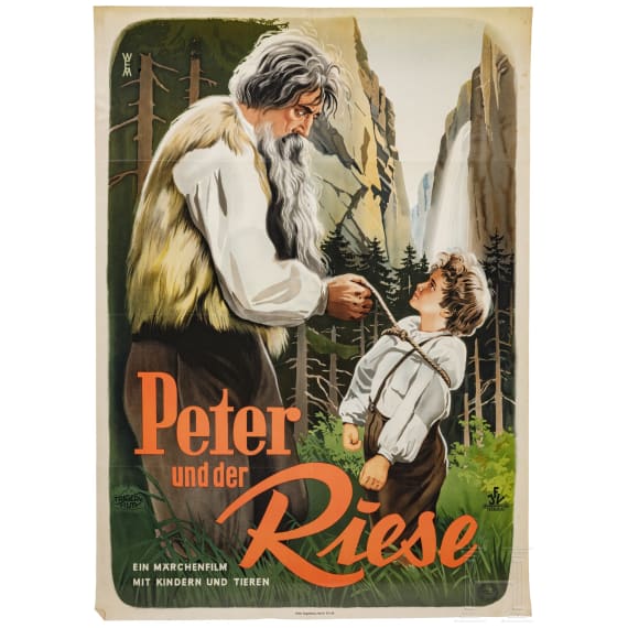 Willi Engelhardt - drei Filmplakate f&uuml;r "Peter der Riese", "Es war einmal ein K&ouml;nig" und "Heidemarie", 1950er Jahre