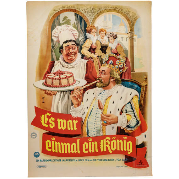 Willi Engelhardt - drei Filmplakate f&uuml;r "Peter der Riese", "Es war einmal ein K&ouml;nig" und "Heidemarie", 1950er Jahre