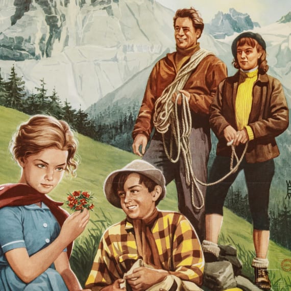 Willi Engelhardt - drei Filmplakate f&uuml;r "Peter der Riese", "Es war einmal ein K&ouml;nig" und "Heidemarie", 1950er Jahre