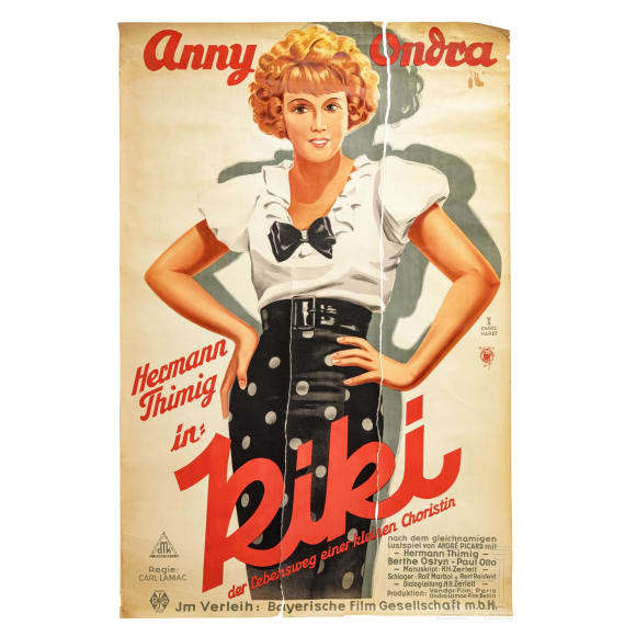Willi Engelhardt - drei Plakate zu "Mokri Superb Zigaretten - Lande Dresden", "F&uuml;rst Seppl im Grandhotel" und "Kiki", 1930er Jahre