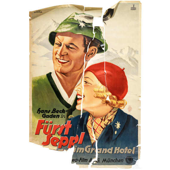 Willi Engelhardt - drei Plakate zu "Mokri Superb Zigaretten - Lande Dresden", "F&uuml;rst Seppl im Grandhotel" und "Kiki", 1930er Jahre