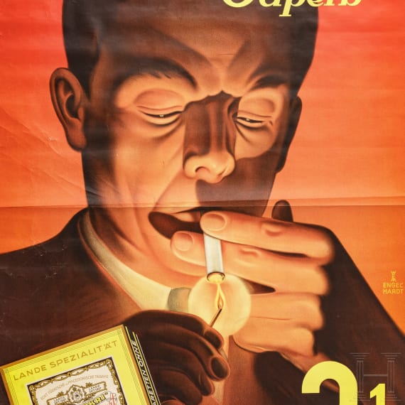 Willi Engelhardt - drei Plakate zu "Mokri Superb Zigaretten - Lande Dresden", "F&uuml;rst Seppl im Grandhotel" und "Kiki", 1930er Jahre