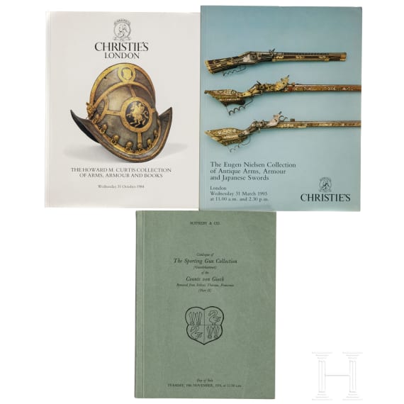 Drei Auktionskataloge von Sotheby's und Christie's, 1974, 1984 und 1993