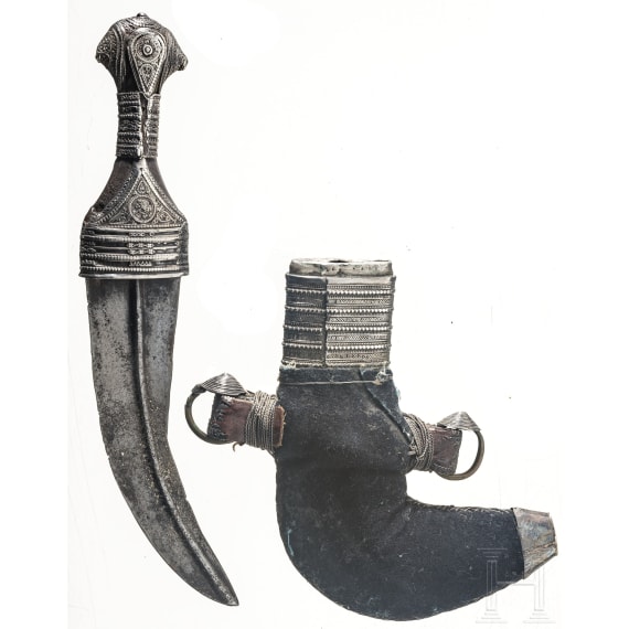 Silbermontierte Djambia, Saudi-Arabien, 19. Jhdt.