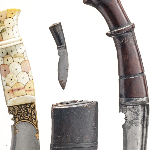 Two Nepalese/North Indian khukris, 19th/20th century