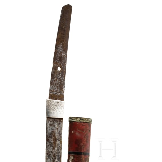 A Japanese katana blade, ca. 1580