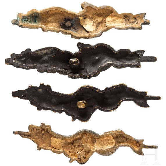 Two pairs of Japanese menukis for a daisho, circa 1850
