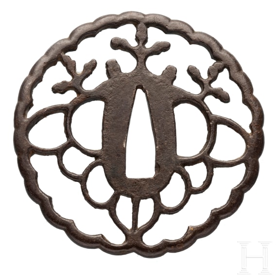 A Japanese tsuba, 18th century
