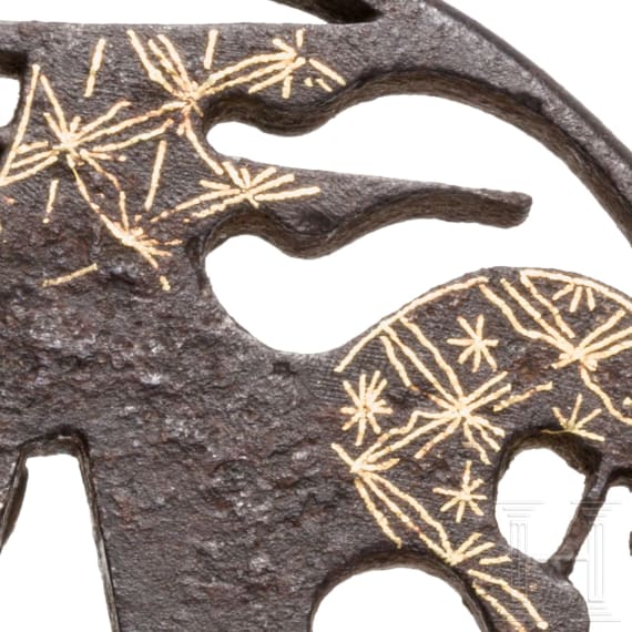 A Japanese tsuba, circa 1780