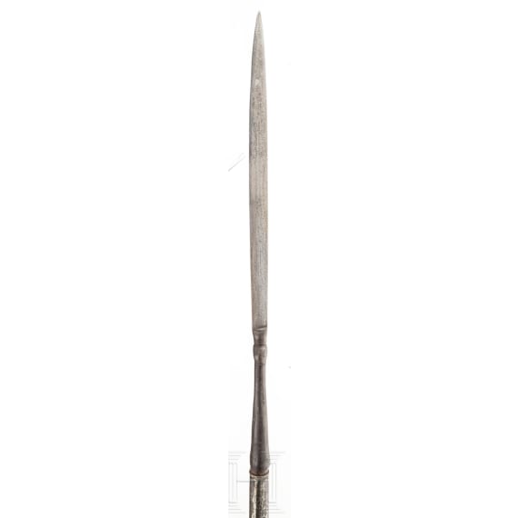 Silbermontierte Lanze, Indonesien, um 1900