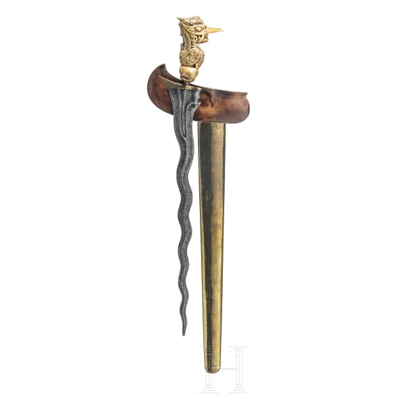A Balinese keris, 19th century
