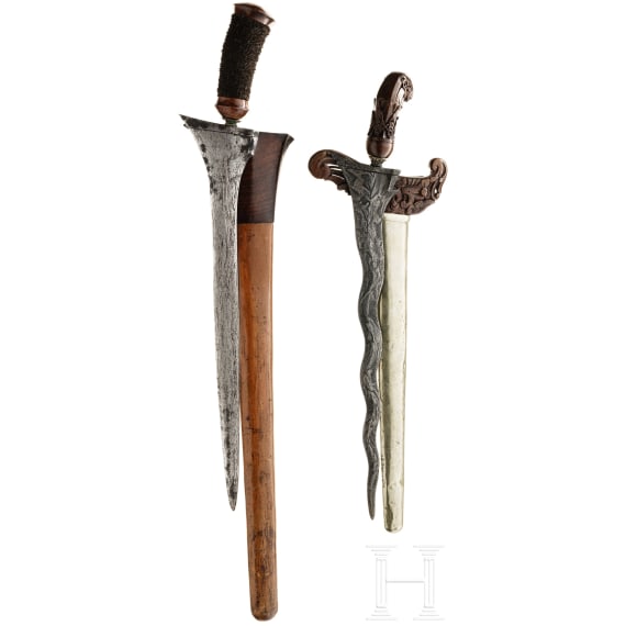 Two Indonesian kerises, 19th/20th century