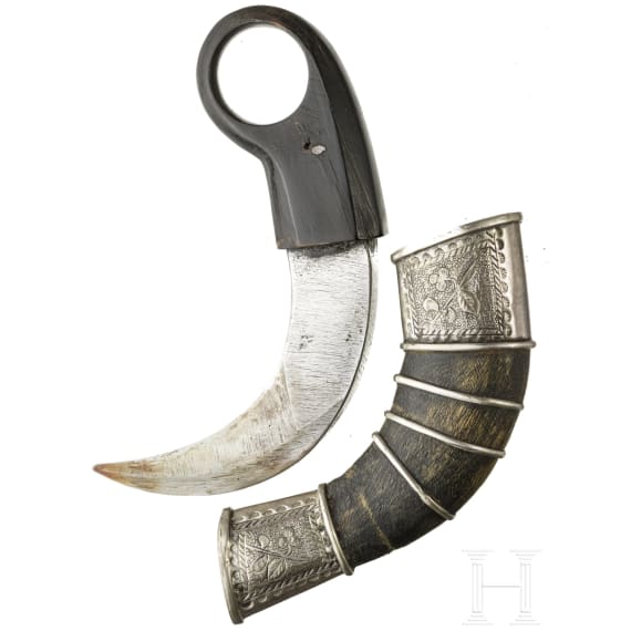 A Sumatran Korambi knife, circa 1900