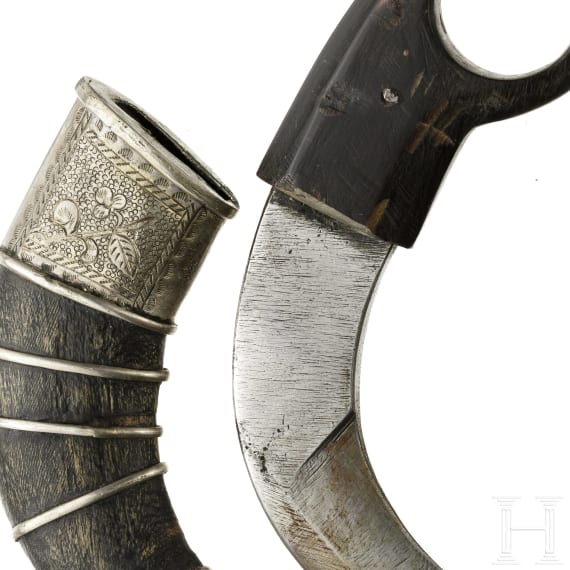 A Sumatran Korambi knife, circa 1900