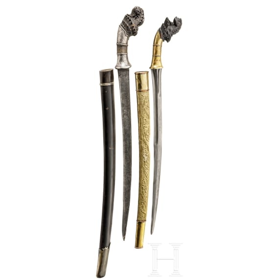 Two Indonesian Pedang, 19th/20th century