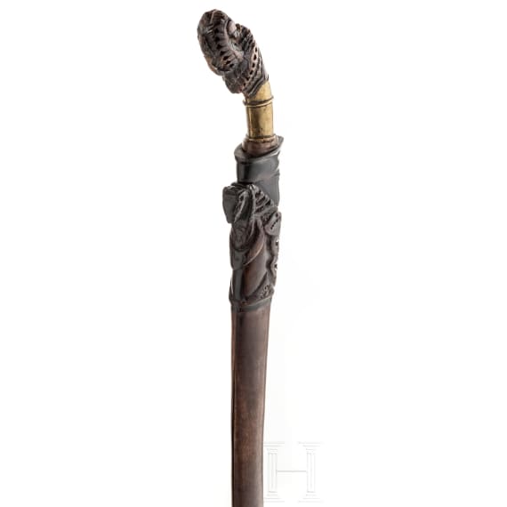A Malayan golok, 19th century