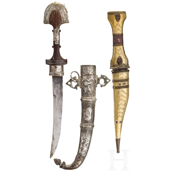 A Moroccan/Tunisian koummya and dagger, circa 1900