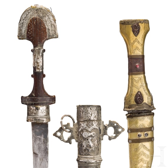A Moroccan/Tunisian koummya and dagger, circa 1900