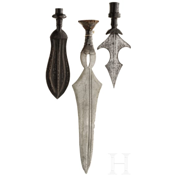 Three Central African knives