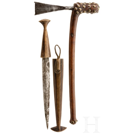 A dagger and a hatchet, central/northern Africa