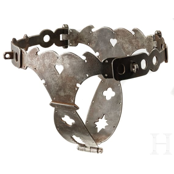 A chastity belt, collector's replica in the style of the 17th/18th century